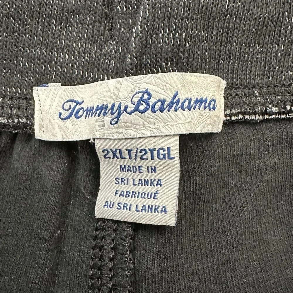 Tommy Bahama Men's Knit Shorts Dark‎ Gray Elastic Waist, Size 2XLT/2TGL
